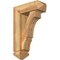 Ekena Millwork Balboa Arts and Crafts Rough Sawn Bracket w/ Offset Brace, Western Red Cedar, 6"W x 16"D x 24"H BKT0604X16X24BOA03RWR - alternate 1